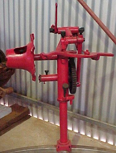 Windmotor gearbox on display at the Morawa Museum