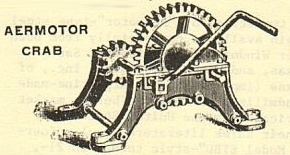 diagram of an Aermotor Crab Winch from a company catalogue