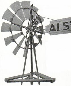 drawing of the 12 blade Aqua windmill