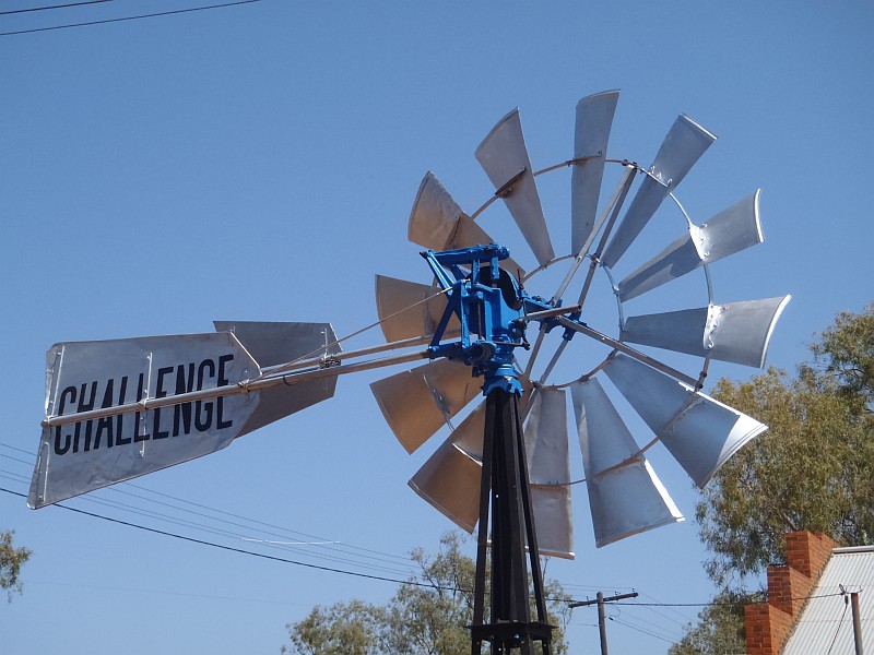 head, wheel and tail of the Challenge Dandy windmill