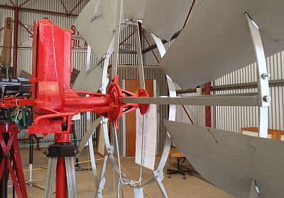 restored Baker Monitor Self Oiling windmill on display at the Morawa Museum