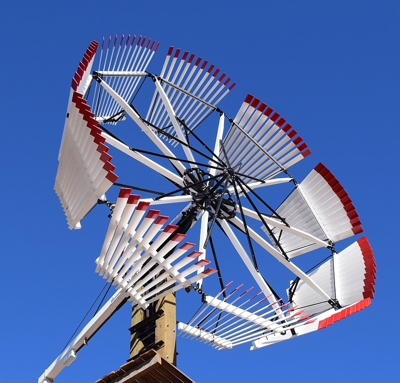 restored Horwood Adelaide Challenge windmill at the Penong Windmill Museum