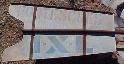 photograph of tail vane of Geo. E. Fortescue & Sons IXL windmill