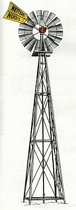 sketch of Metters Master Nuoil windmill from a catalogue