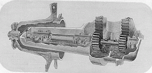 cutaway diagram of the nose section of the Metters Master Nuoil windmill