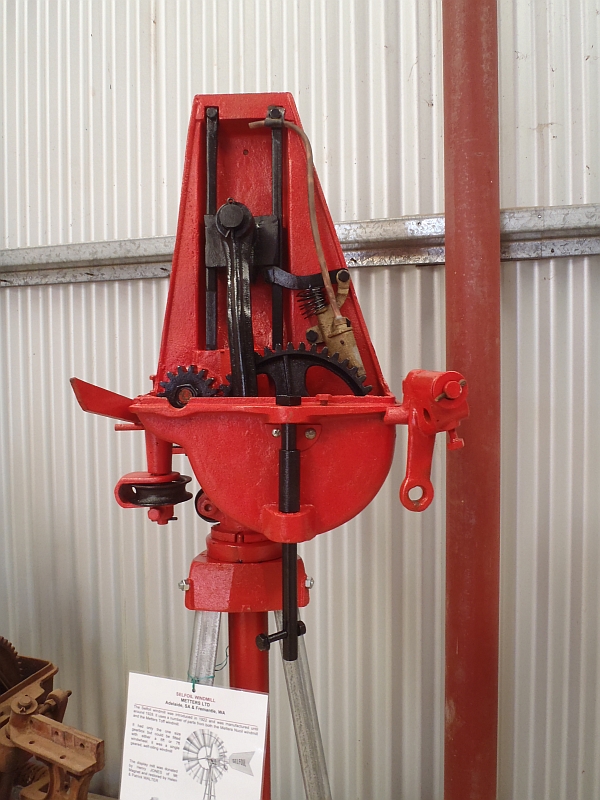 Metters Selfoil windmill on display at the Morawa Museum