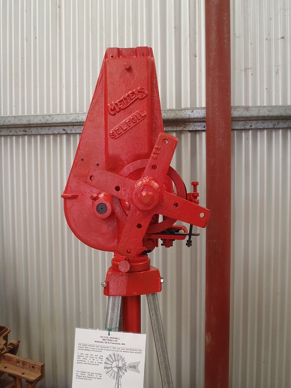 Metters Selfoil windmill on display at the Morawa Museum