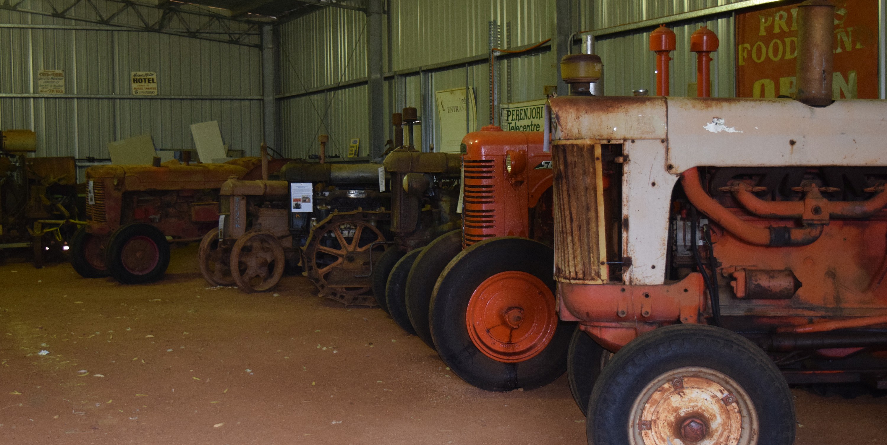 tractor display at the Morawa Museum