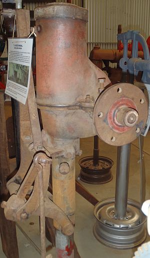 Varcoe windmill on display at the Morawa Museum