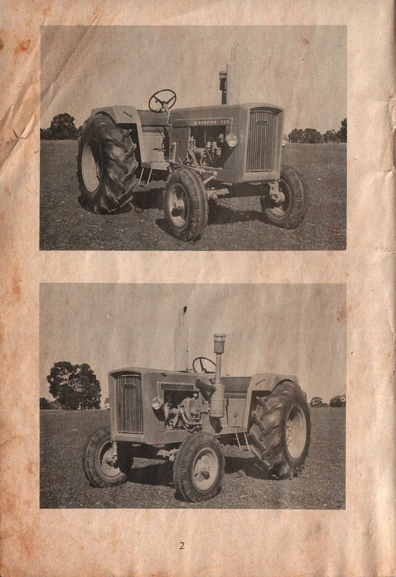 left and right view of Chamberlain Champion 306 tractor