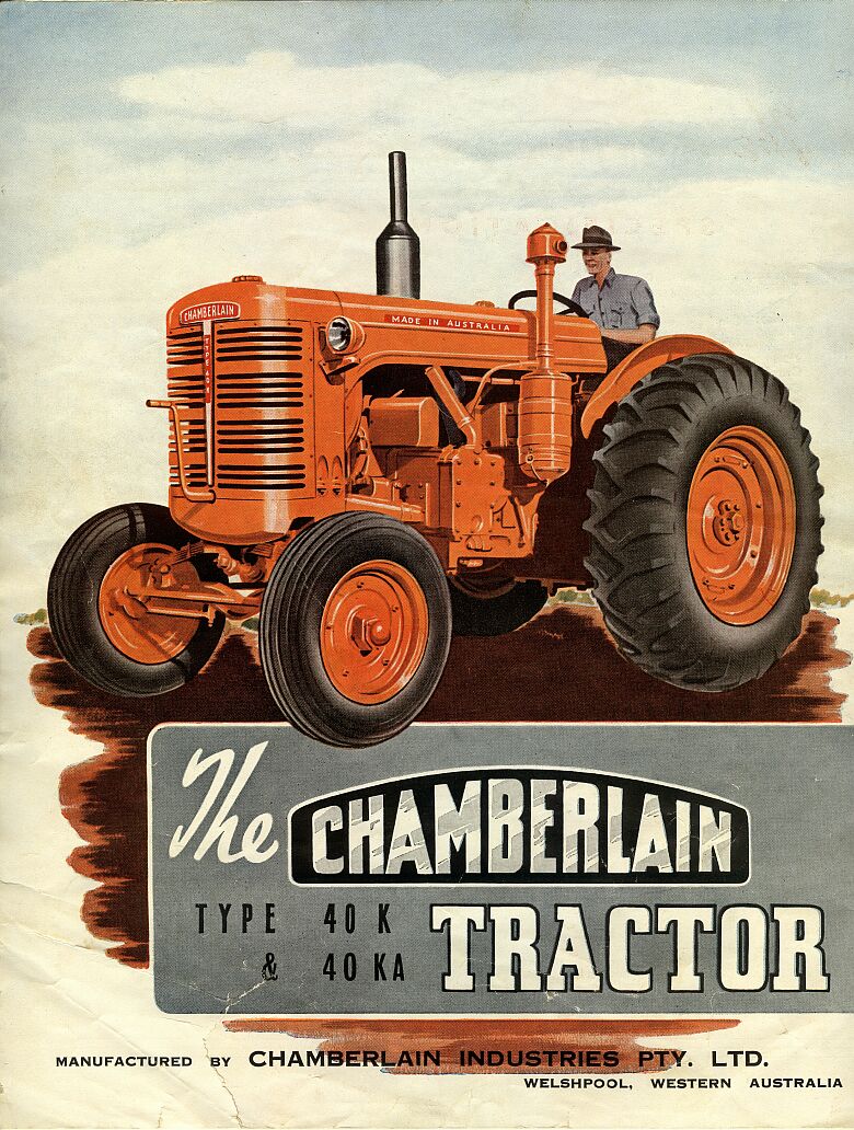 left view of Chamberlain 40K & 40KA tractor