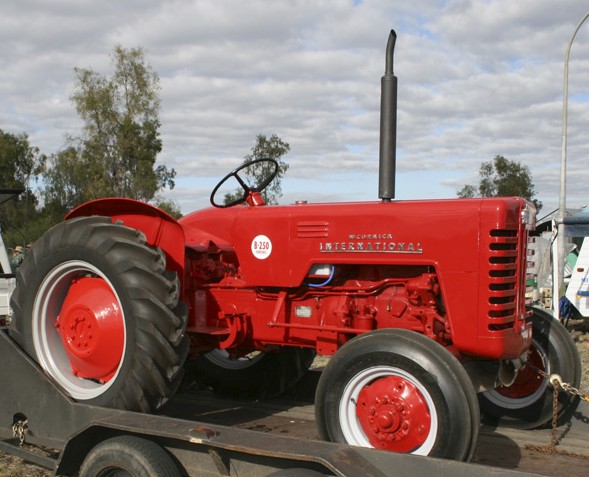view of restored McCormick B250 tractor