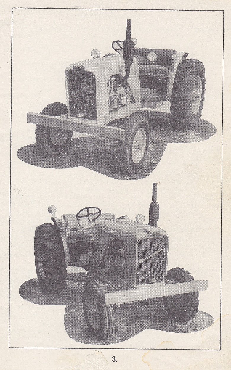 left and right view of Chamberlain Champion tractor