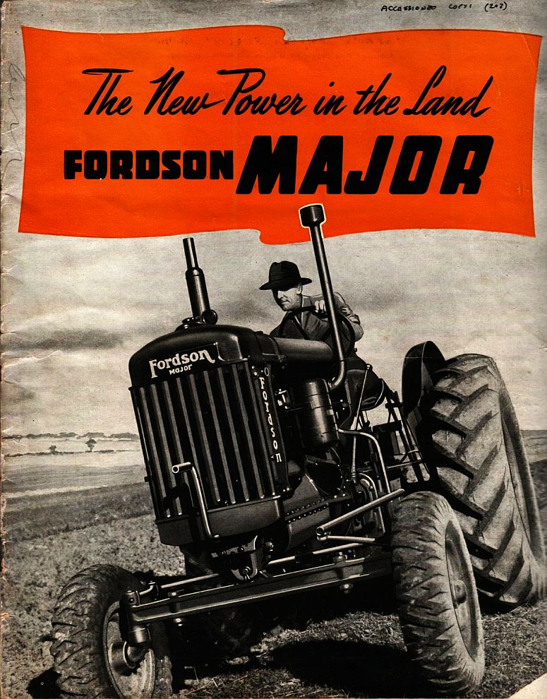 view of Fordson Major tractor