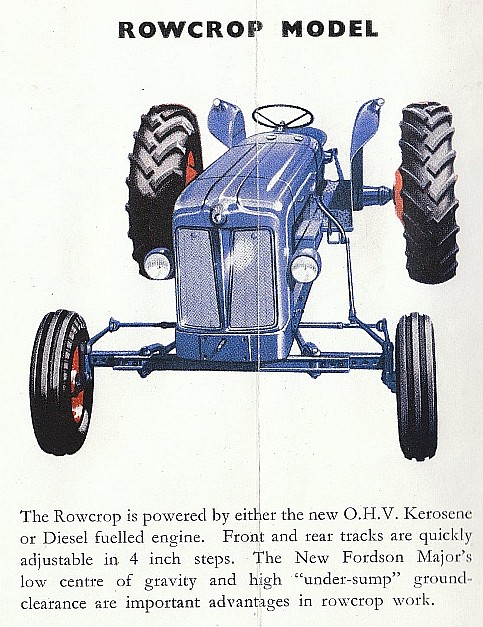 view of Fordson New Major Rowcrop model tractor