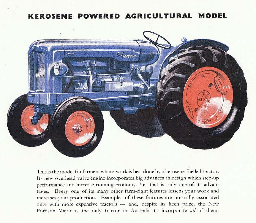 view of Fordson New Major Kerosene model tractor