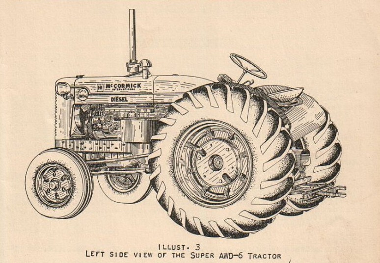 left view of McCormick Super AWD6 tractor