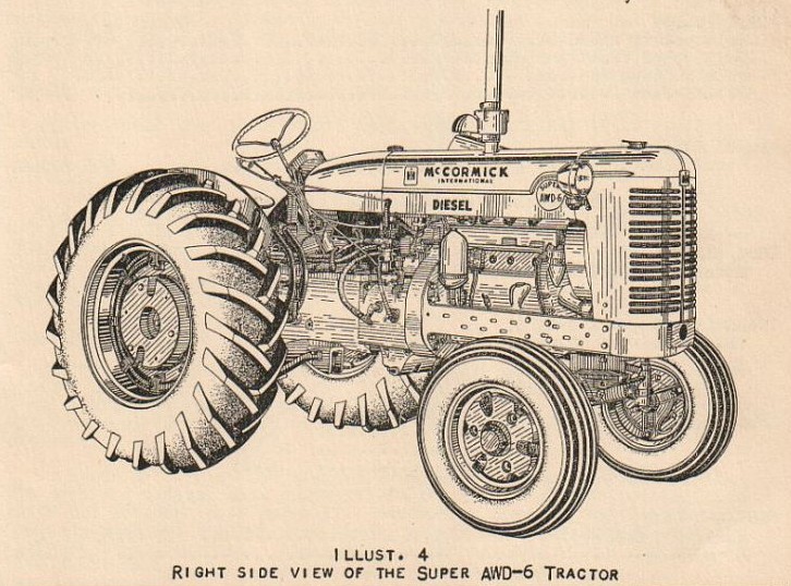 right view of McCormick Super AWD6 tractor